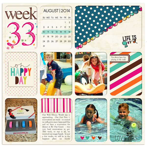 Project Life 2014 Week 33 (Left)