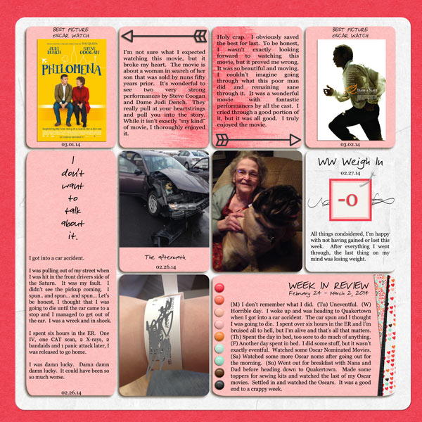 Project Life 2014: Week 9 (right)