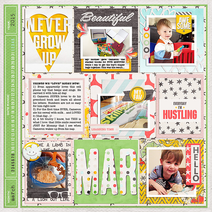 Project Life 2015 - Week 10 template - LEFT - amymarieschn