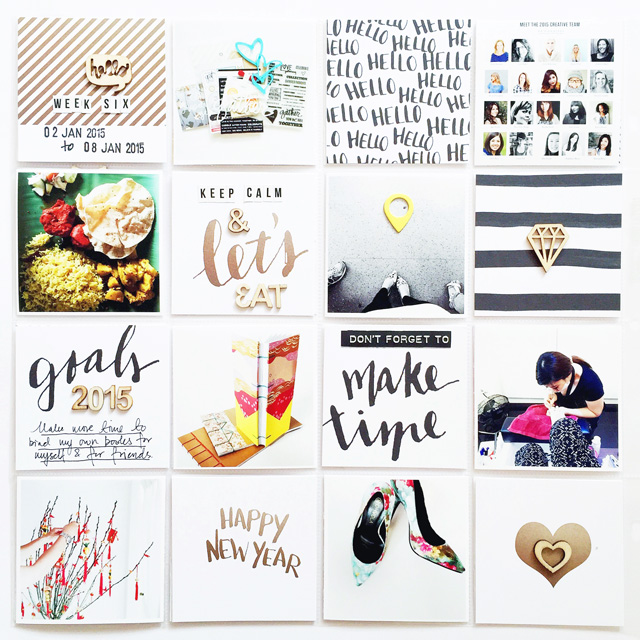 Project Life 2015 | Week 6 (left page)