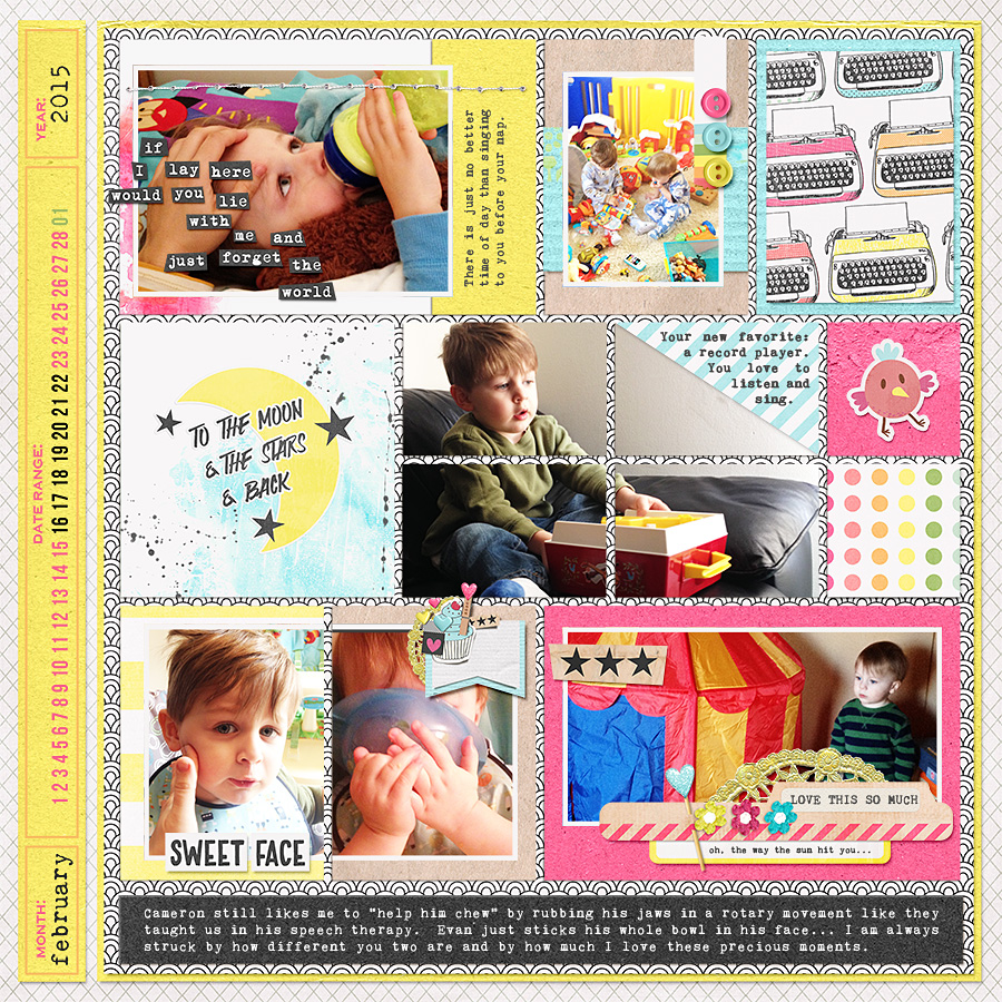 Project Life 2015 - Week 8 template - LEFT - amymarieschn