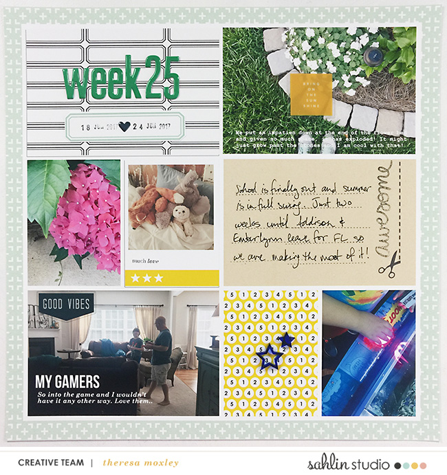 Project Life 2017 Week 25 Left