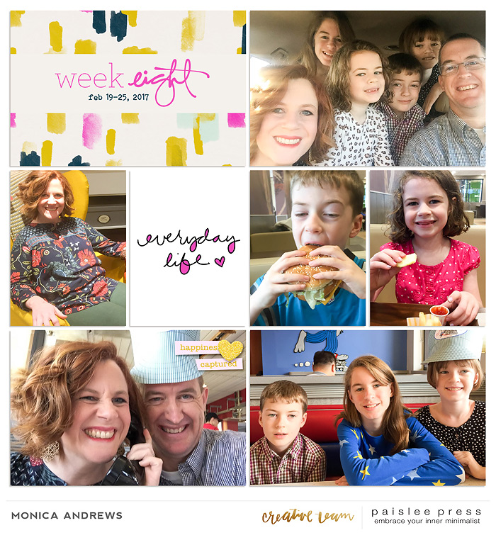 Project Life 2017 Week 8 (left)