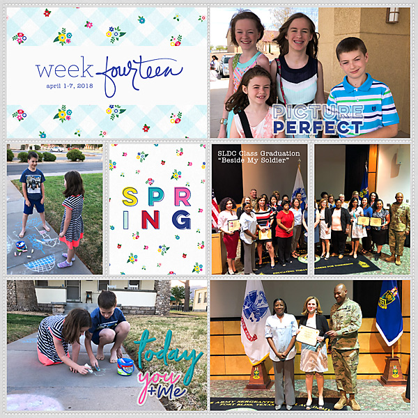 Project Life 2018 Week 14 (left)
