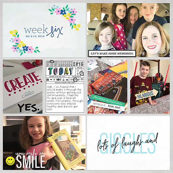 Project Life 2018 Week 6 (left side)