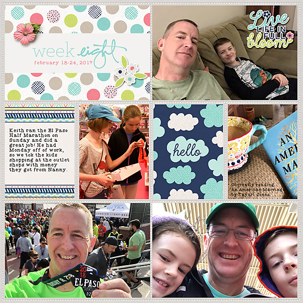 Project Life 2018 Week 8 (left)