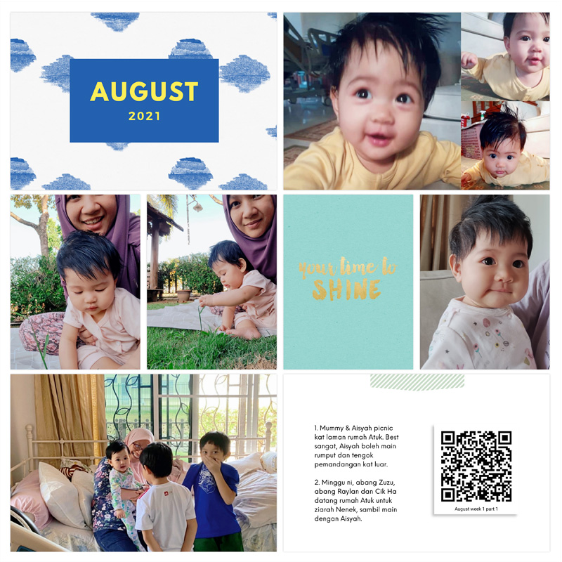 Project Life 2021 - August - Page 1