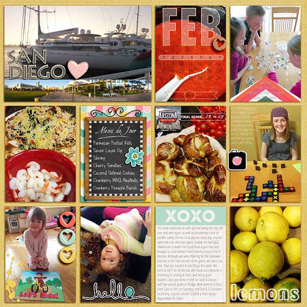Project Life Feb WK1