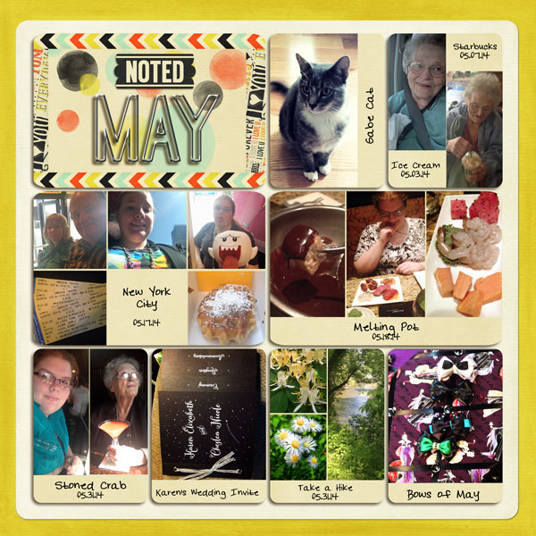 Project Life: May 2014 (left) (option 2)