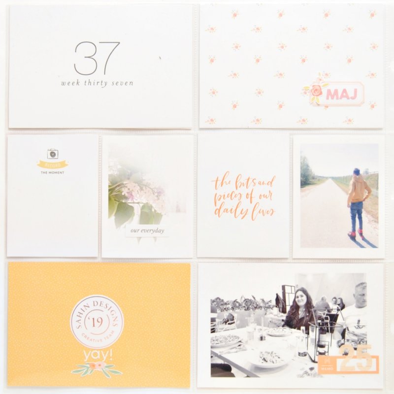 Project Life page with Reminisce and Indexed collections
