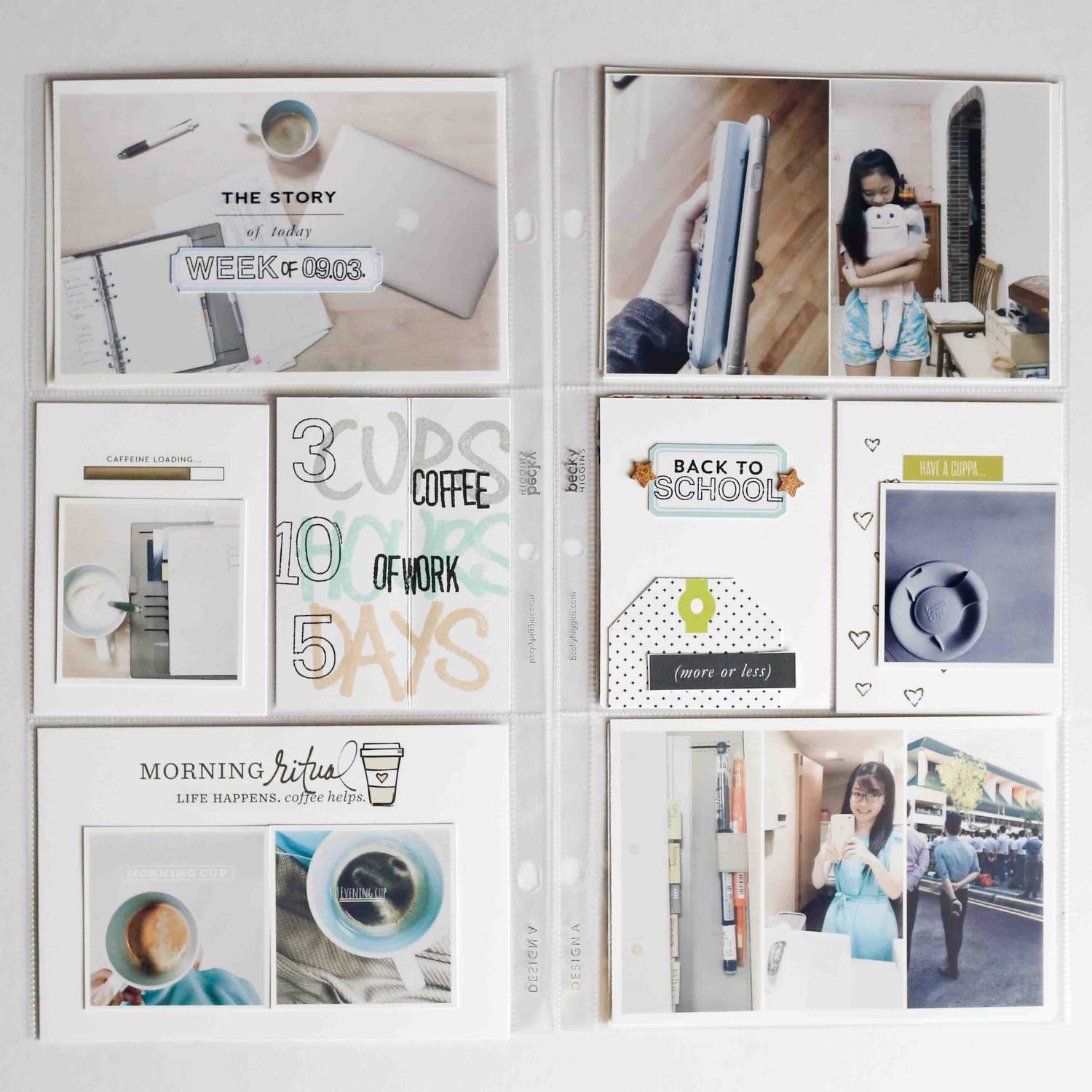 Project Life Spread - The Story of today