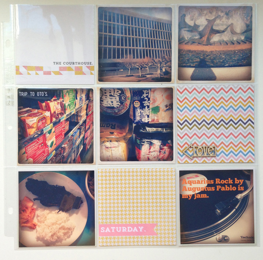 Project Life: Week 1, Page 2.