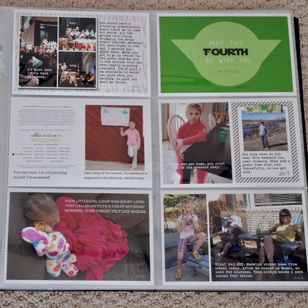 Project Life - Week 18 - Right Side Close up
