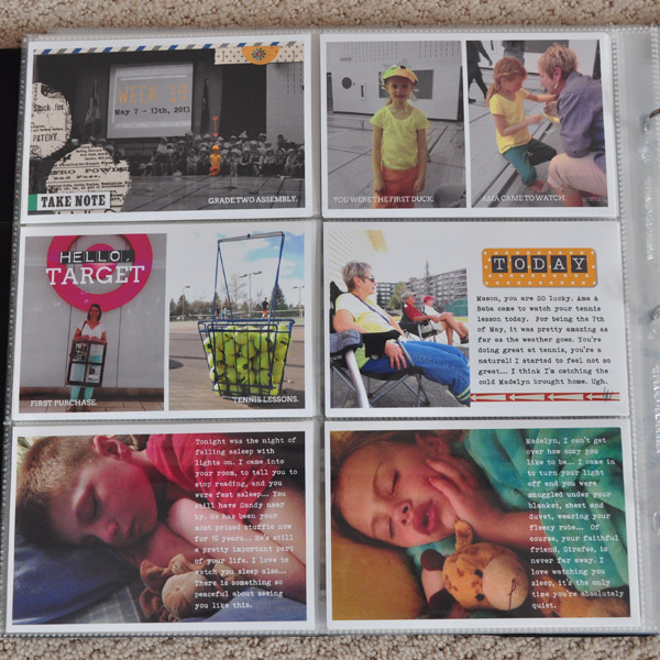 Project Life - Week 19 - Left Side Close Up