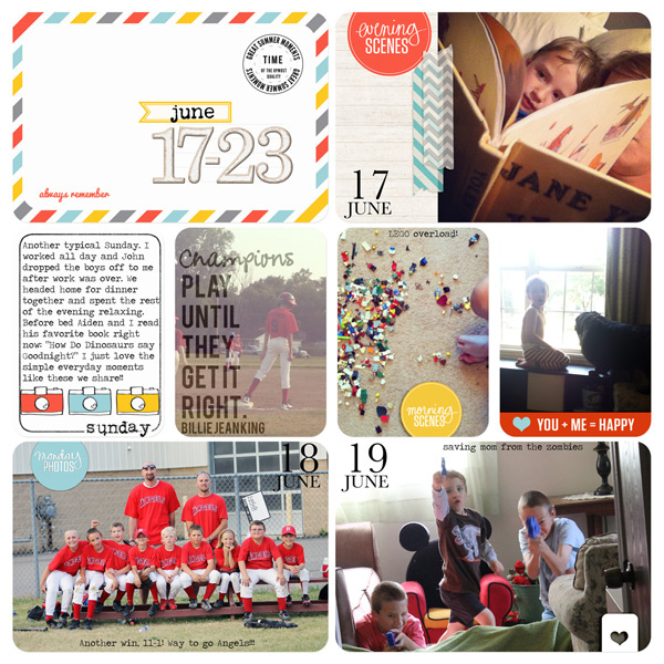 Project Life: Week 25 pg 1