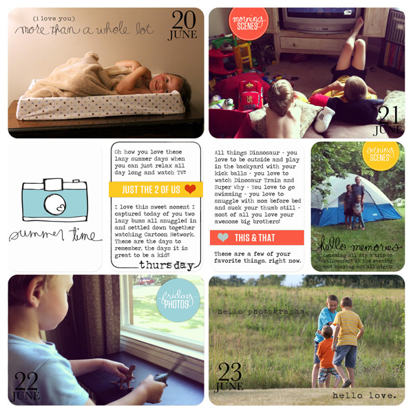 Project Life: Week 25 pg 2