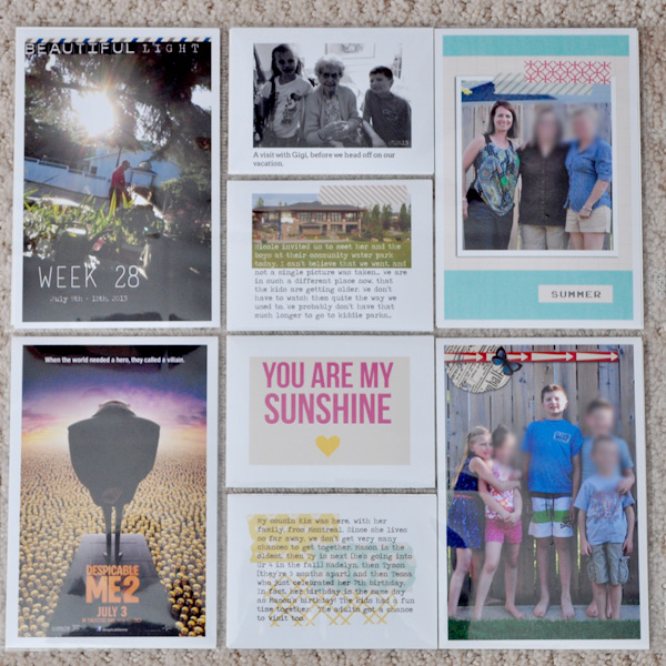 Project Life - Week 28 - Left Hand Side