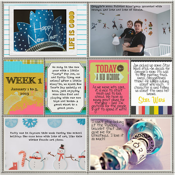 Project Life: Week 3 (left)