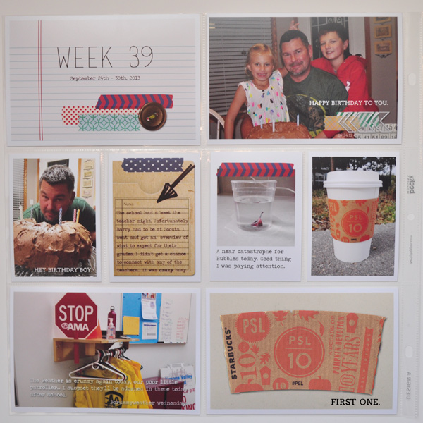 Project Life - Week 39 - Left Side