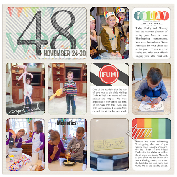 Project Life Week 48 (Left)