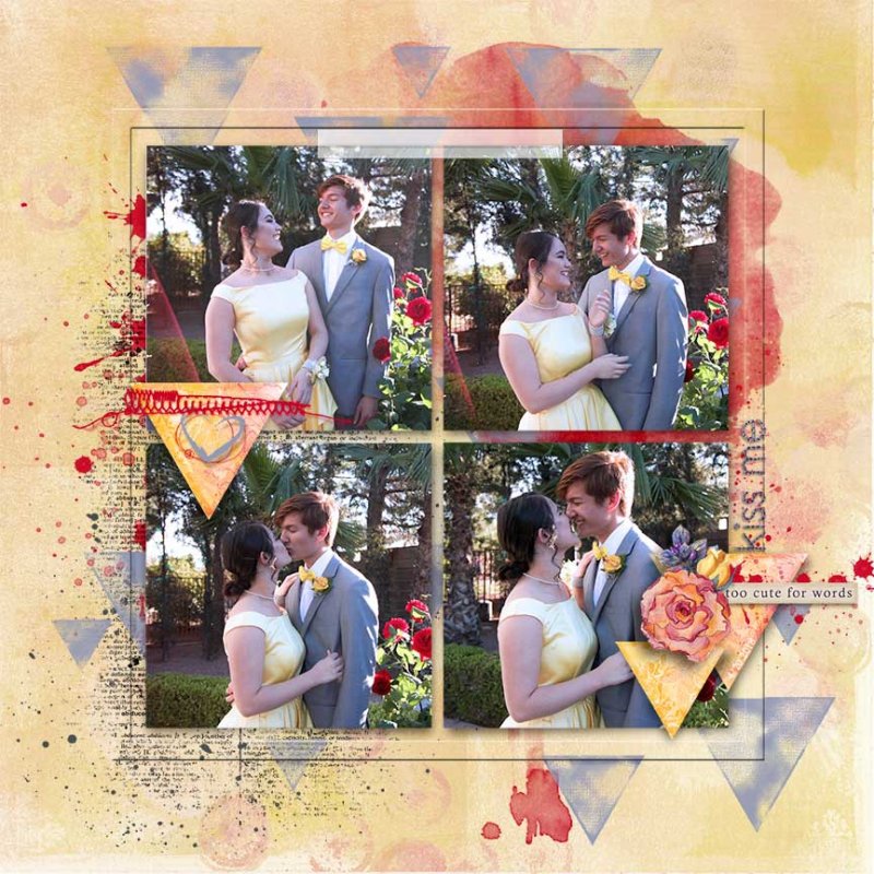 Prom-Kissed Dawn Inskip June Template challenge 2018