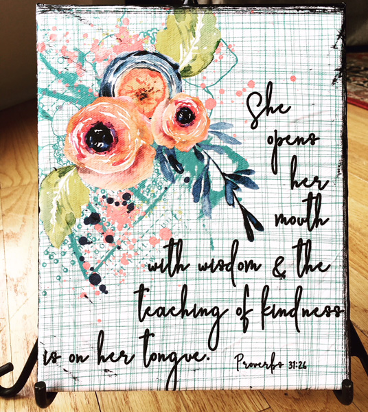 Proverbs canvas   April BYOC