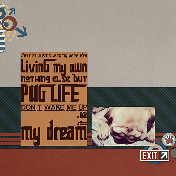 Pug Life - Subway Style Journaling