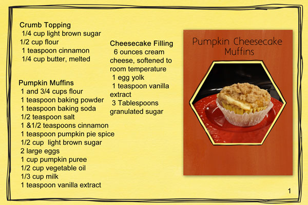 Pumpkin Cheesecake Muffins