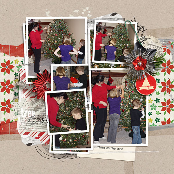 putting up the tree