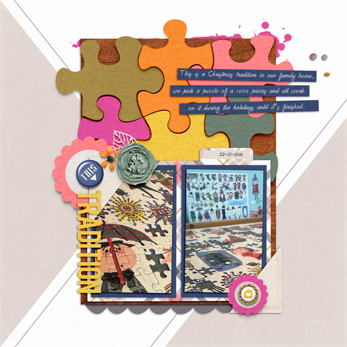 Puzzle At Christmas Tradition