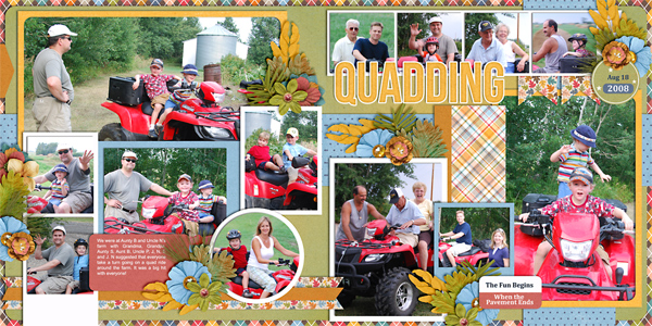 Quadding (double page)