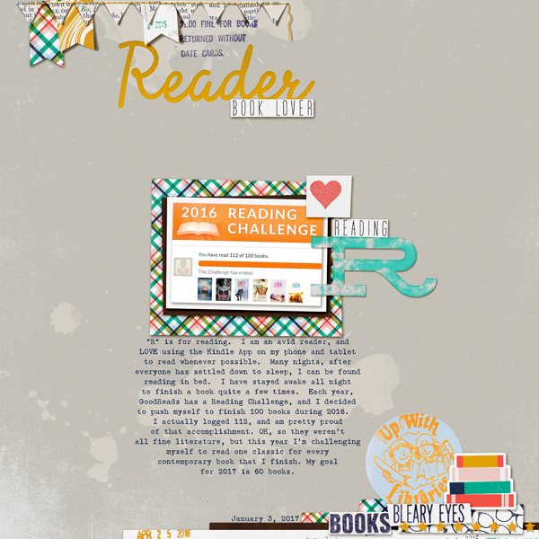 "R" is for Reader  MOC5 Challenge #1