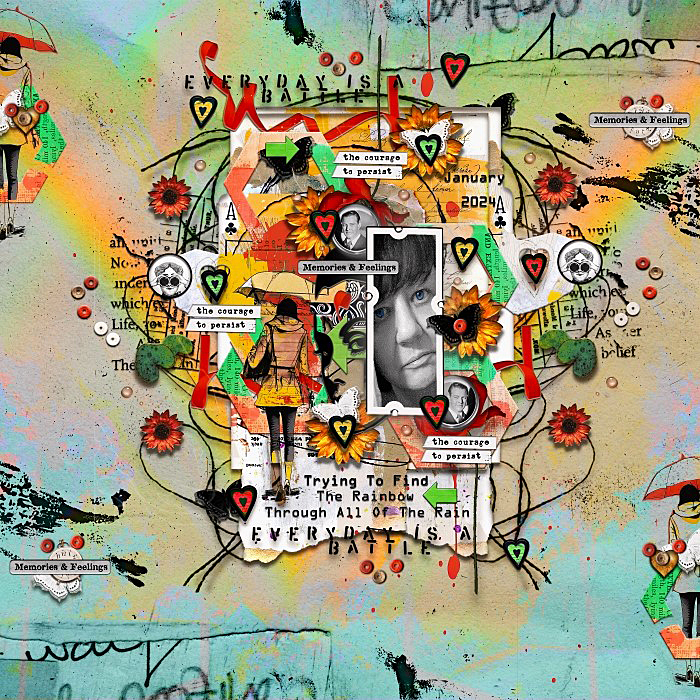 Rachel Jefferies-January 2024-Mixed Media Monthly Challenge-Trying To See A Rainbow
