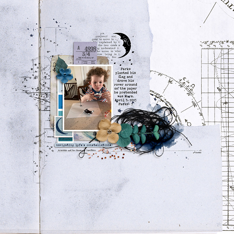 Rachel Jefferies' Mixed Media Challenge- July 2023- Rover