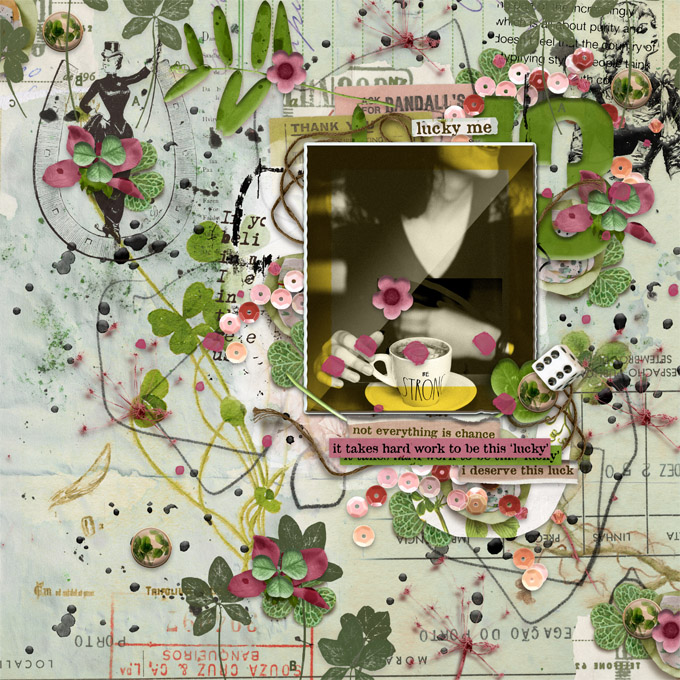 Rachel Jefferies-Mixed Media Challenge-Scraplift-March 2021-Make Your Own Luck