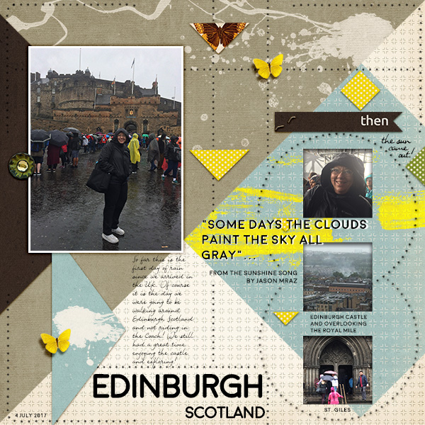 Rain Edinburgh Scotland