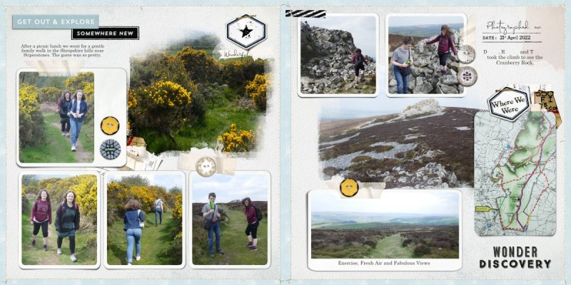 Rambling Near Stiperstones - 2 Pager