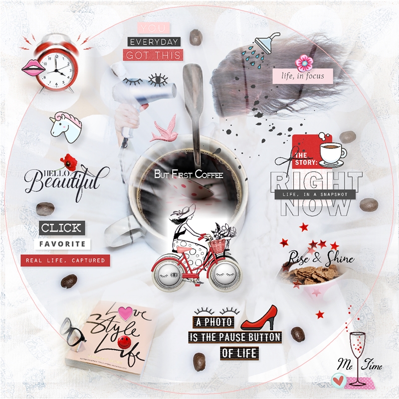 Random Challenge-June-Scrap In,On Or Around A Large Circle-Circle Of Life