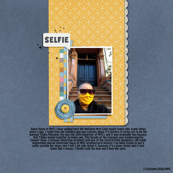 Random Challenge: November 2020 - Selfie Tilden Mansion