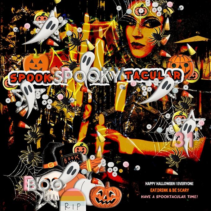 Random Challenge-October 2020-3 Fonts/3 Colors-Happy Halloween