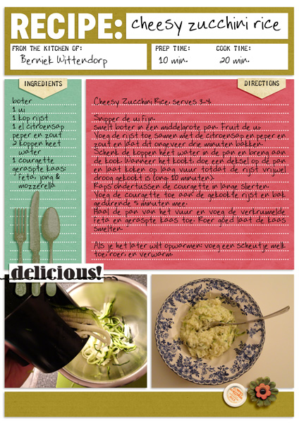 Recipe - Cheesy Zucchini Rice