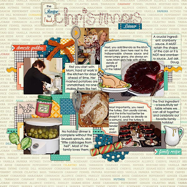 Recipe for Family Christmas Dinner