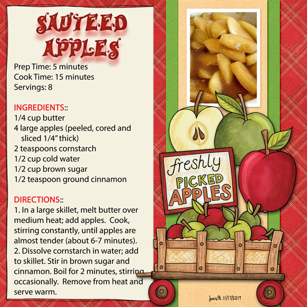 Recipe_sauteed Apples