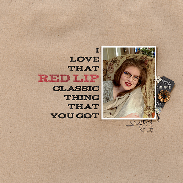 Red Lip Classic - January 10: Clean and Simple (Style Challenge)