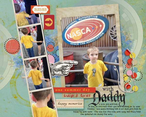 rides with daddy
