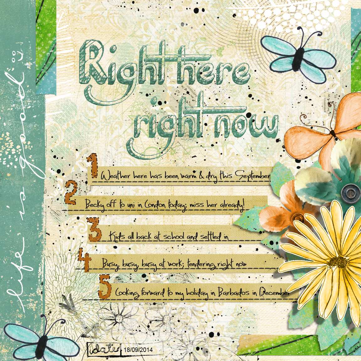 Right here, Right now