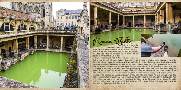 Roman Baths - The whole layout