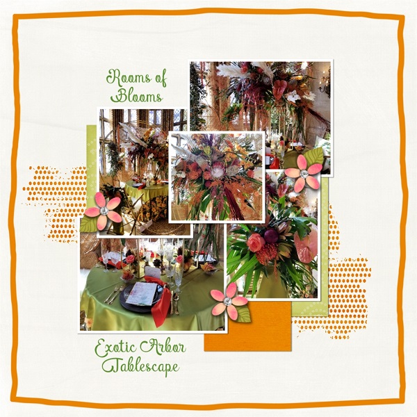 Rooms Of Blooms - Exotic Arbor Tablescape