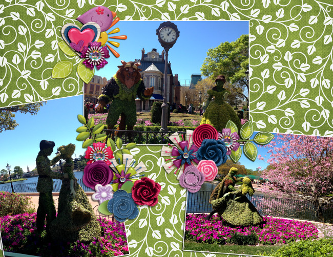 Royal couples topiaries