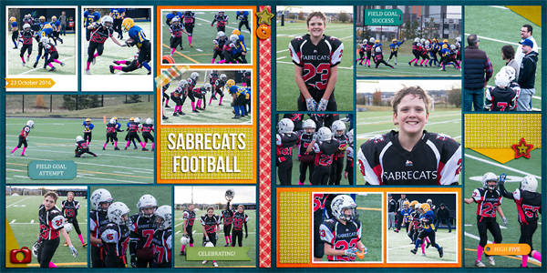 Sabrecats Football (double page)
